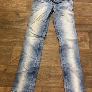 Y2K  Blue Women's Straight Leg Jean low rise